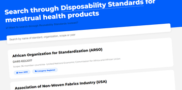 Menstrual Product Standards Database
