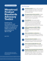 Menstrual Product Standards Advocacy Toolkit - Executive Summary